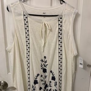 Embroidered Tank